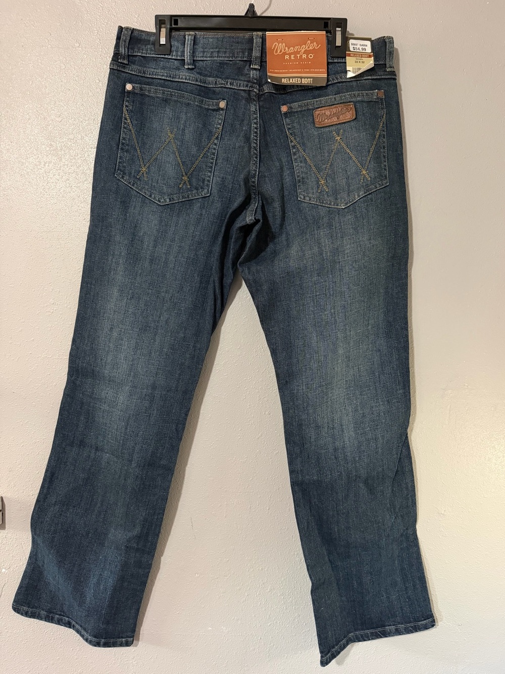 Wrangler Men's Relaxed Boot Jeans - Medium Blue Wash